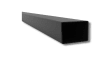 Black powder coated 2 inch square steel tube 6 feet long secure barrier.