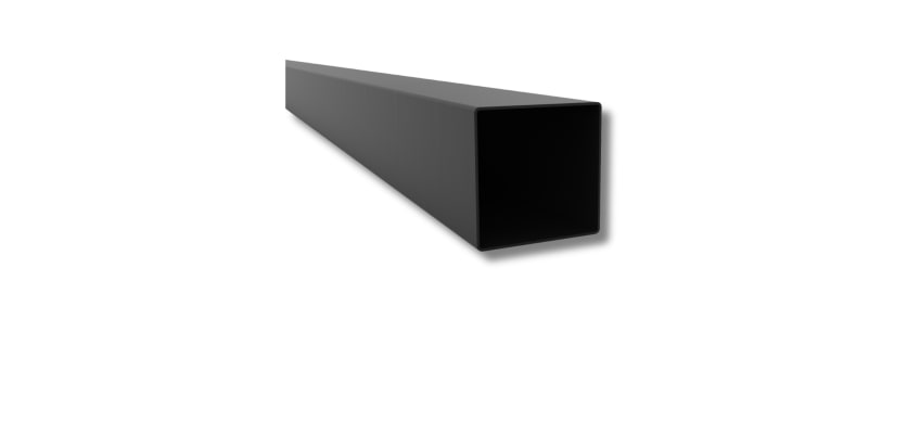 Premium black powder finish 4 inch square structural steel tube for entry gates