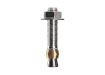 Extended concrete fasteners showing the continuous three hundred sixty degree metal expansion clip
