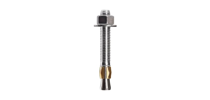Ultra long concrete fastener with zinc plating and continuous expansion ring for deep embedment