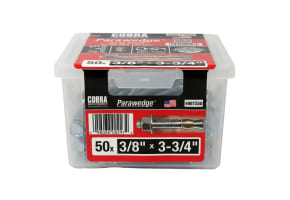 Cobra Parawedge 3/8" x 3-3/4", 50pcs