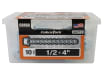 Ten piece contractor box of one half inch by four inch Cobra Tork concrete screw anchors