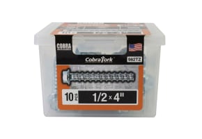 Cobra Tork 1/2" x 4", 10pcs