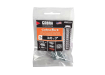 Two piece pack of standard three eighth inch by three inch Cobra Tork concrete screw anchors
