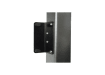 Heavy-duty Gate Silencer Kit installed on a commercial metal security gate.
